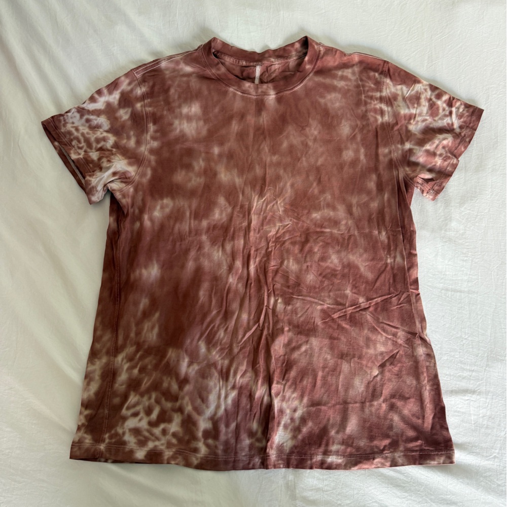 lululemon athletica Pink Tie-Dye Short Sleeve Tee